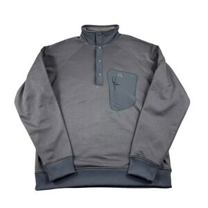Mountain Hardwear Gray Snap Front‎ Polyester Jacket Size Men's M